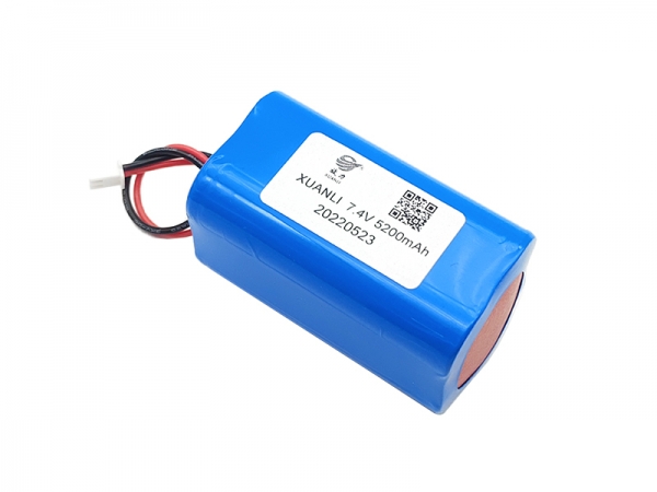 7.4V 5200mAh圆柱锂电池-2pin